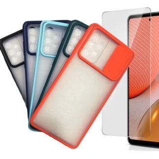 Protector Samsung A72 Case Tapa Para Lentes  + Vidrio 9h Hd