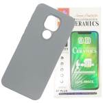 Protector Carcasa Funda Motorola Moto E7 Plus + Vidrio Full