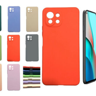 Silicona Xiaomi Mi 11 Lite Protector Case Funda + Vidrio Hd