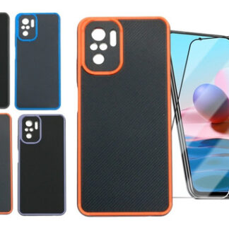 Protector Xiaomi Redmi Note 10 Case Reforzada + Vidrio Hd 9h