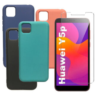 Huawei Y5p Silicona Premium Case + Templado Hd - Hansbroter