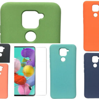 Silicona Redmi Note 9 Case Carcasa Funda Cover + Templado Hd