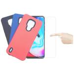Protector Carcasa Funda Para Motorola Moto E7 + Vidrio Hd 9h
