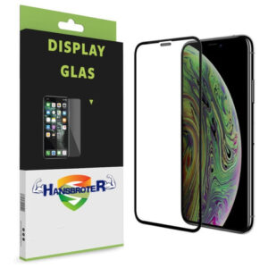 iPhone XS  Vidrio Templado Full Marco Negro Hd 9h 9d