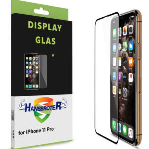 iPhone 11pro Vidrio Templado Cubre Total Marco Negro Hd 9h