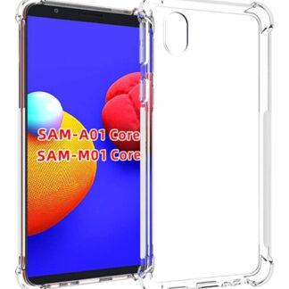 Samsung A01 Core Protector Case Crystal + Vidrio Templado 9h