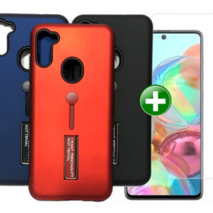 Samsung A11 Protector Case Carcasa Funda Estuche Con Soporte