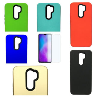 Protector Redmi 9 Case Carcasa Tipo Armor + Vidrio Templado