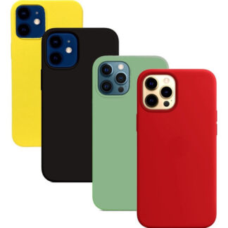 Protector Silicon Case iPhone 12 12 Pro 12 Max Mini + Vidrio