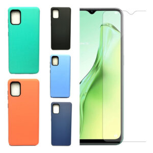 Samsung A31 Protector Case Carcasa + Vidrio Templado Hd 9h