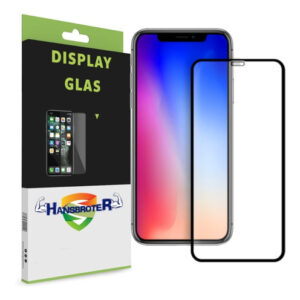 iPhone XS Max  Vidrio Templado Full Marco Negro Hd 9h 9d