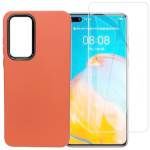 Huawei P40 Protector Case Carcasa + Vidrio Templado 9h 5x
