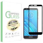 Motorola Moto E6 Vidrio Templado 9d Full Cover 9h Hd Negro