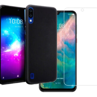 Zte A5 2020 Protector Case Funda + Vidrio Templado 9h Hd