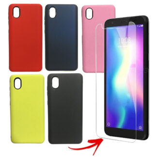 Zte A3 2020 Protector Case Funda Reforzado Con Templado 9 H