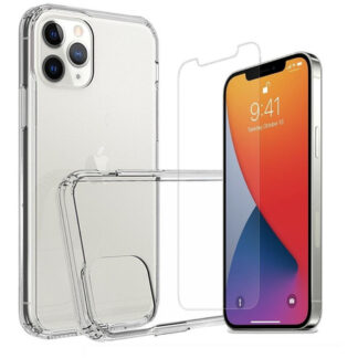 Protector iPhone 12 Pro Max Crystal Case Con Templado Hd 9h