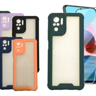 Silicona Xiaomi Redmi Note 10 2021 Case Carcasa + Vidrio 9h