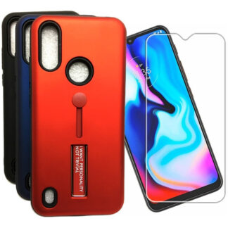 Protector Carcasa Funda Para Motorola Moto E6s + Vidrio Hd