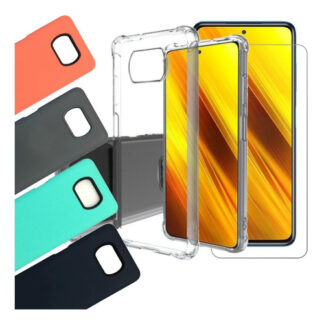 Protector  Xiaomi Poco X3 Crystal Case  X3 Nfc + Templado Hd