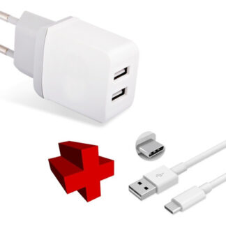 Cargador Y Cable Samsung Galaxy A51 Carga Inteligente 2 Usb