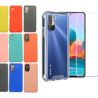Protector Xiaomi Redmi Note 10 5g Transparente + Vidrio Hd