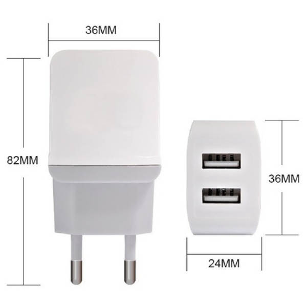 Cargador Y Cable Alcatel 1b Carga Inteligente 2 Puertos Usb - Imagen 4