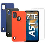 Zte Blade A51 Protector Case Premium Reforzada + Vidrio Hd
