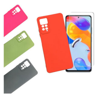 Protector Funda Xiaomi Redmi Note 11 Pro Silicona + Vidrio